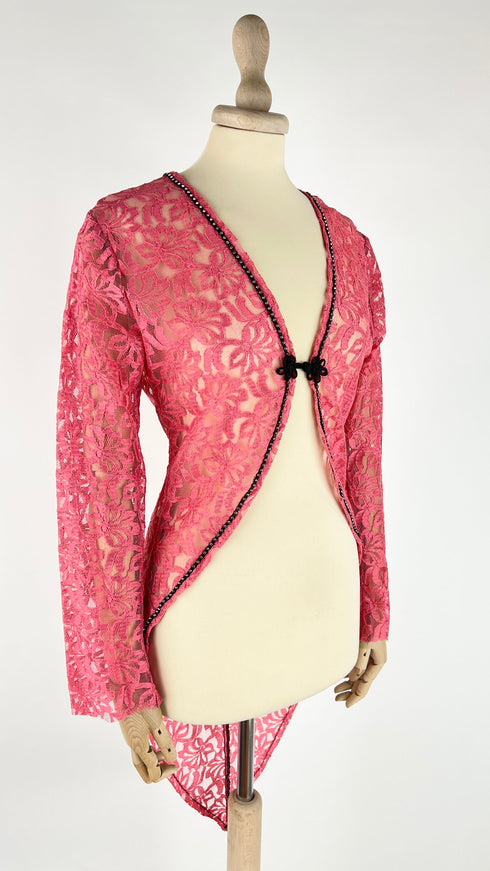 Cardigan in pizzo