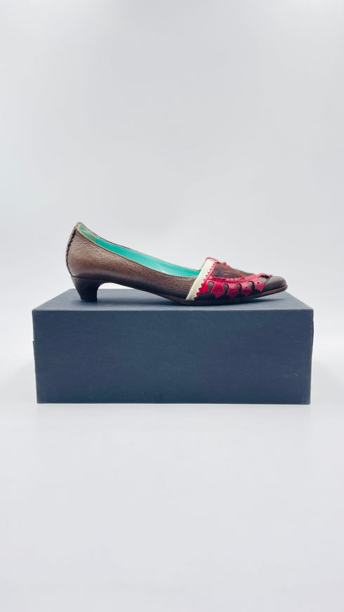 Décolleté inserti in cavallino N.37