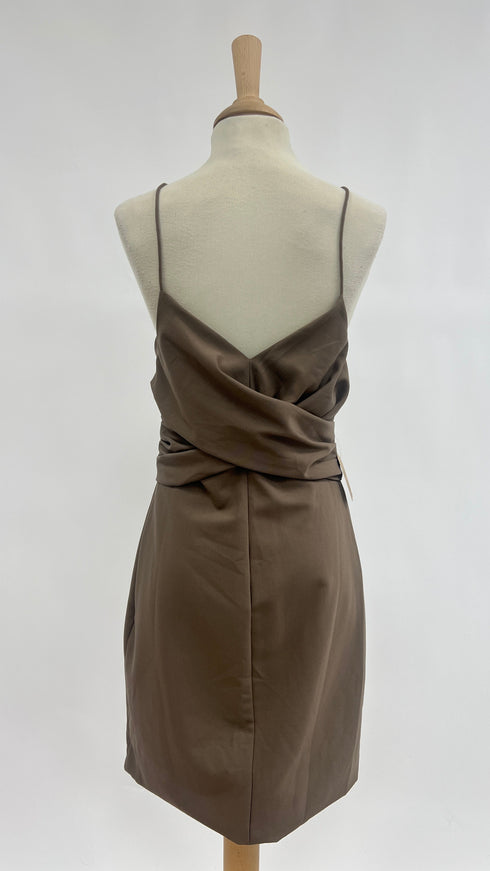 Abito midi scollo incrociato