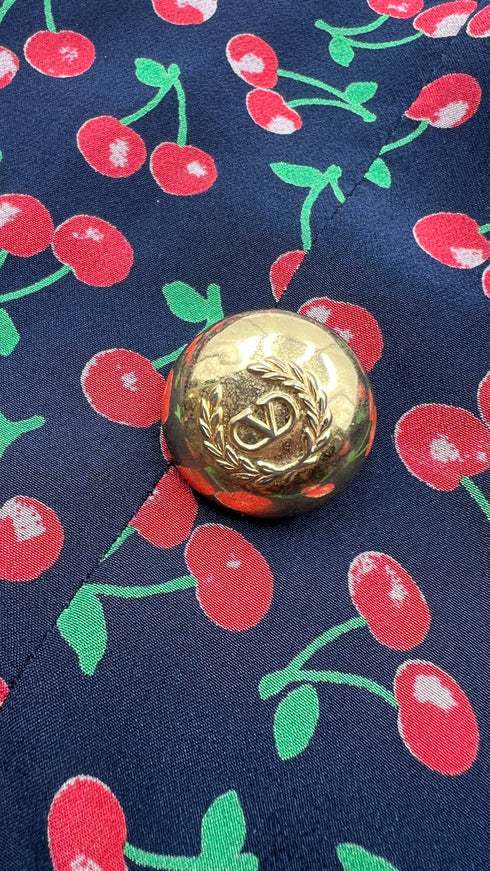 Blusa con ciliegie vintage