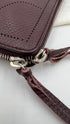 Cluch in pelle burgundy