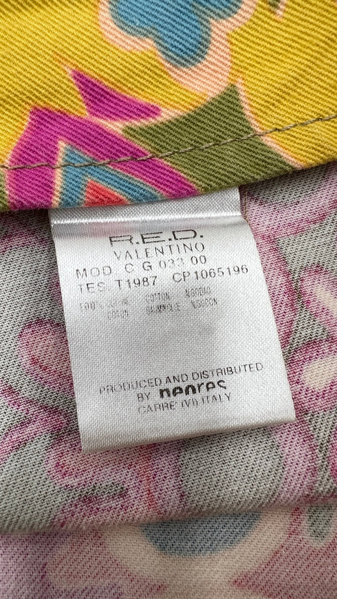 Gonna trapezio a fiori