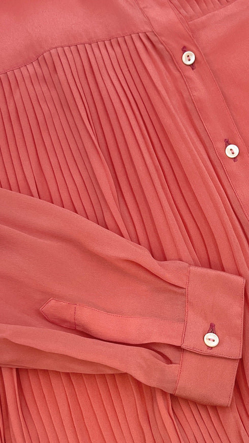 Camicia inserti plissé vintage