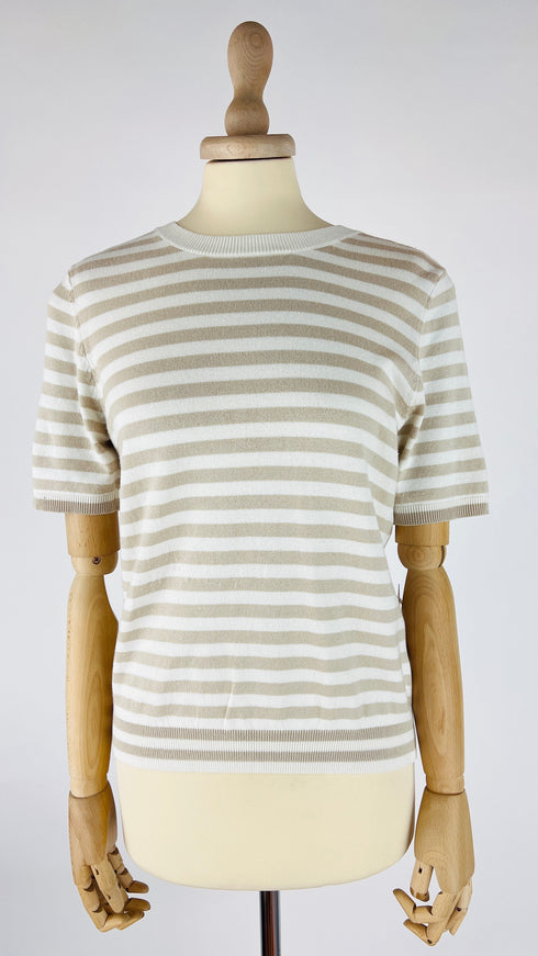 Maglia girocollo a righe