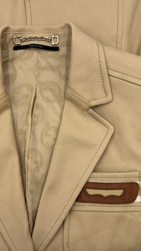 Blazer monopetto in cotone