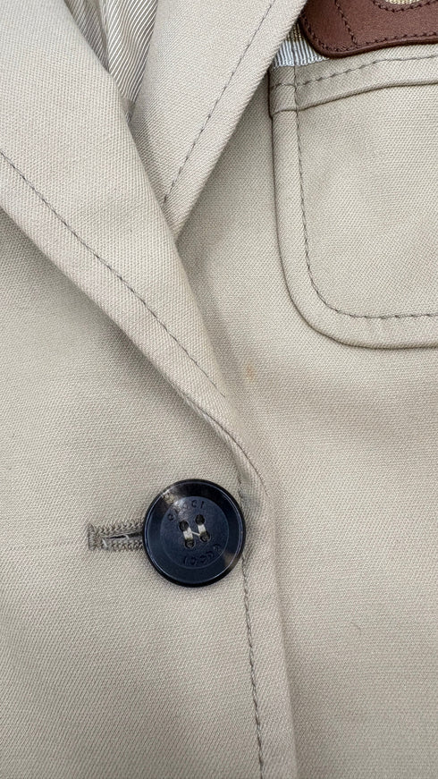 Blazer monopetto in cotone