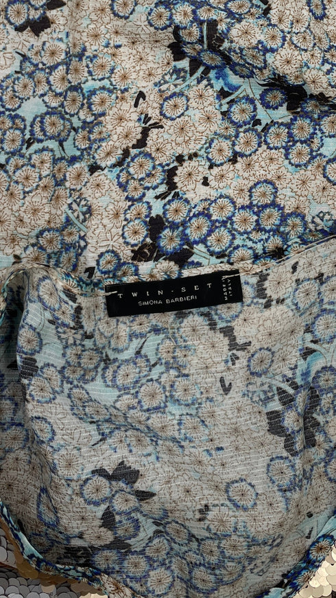 Top paillettes gold and silver