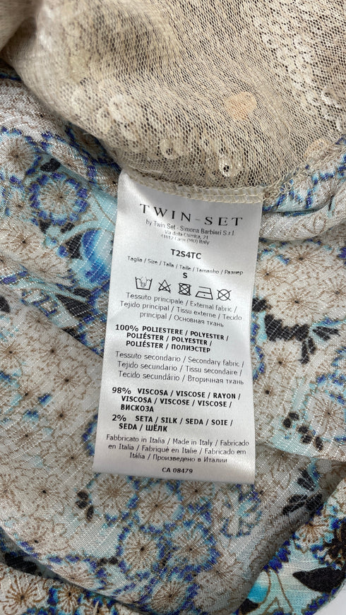 Top paillettes gold and silver