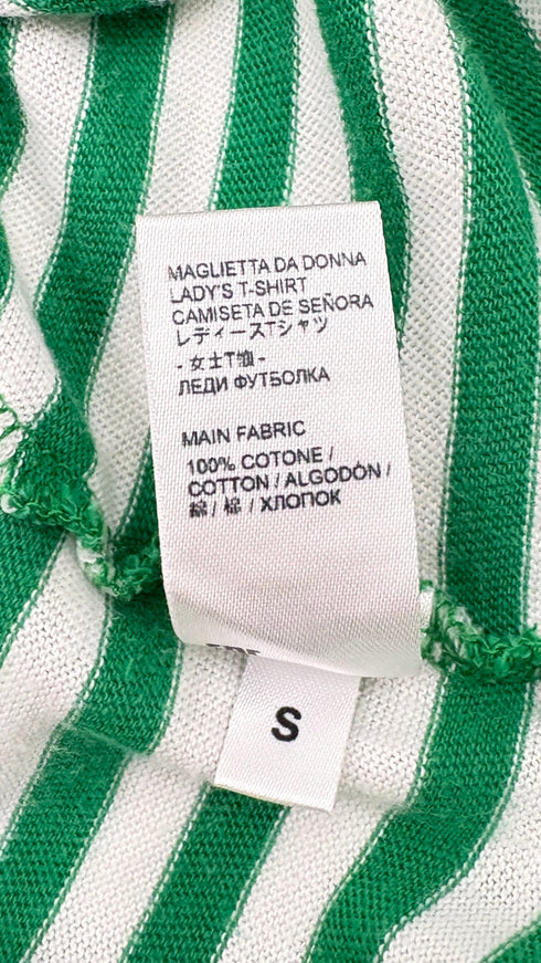 T-shirt logo a righe