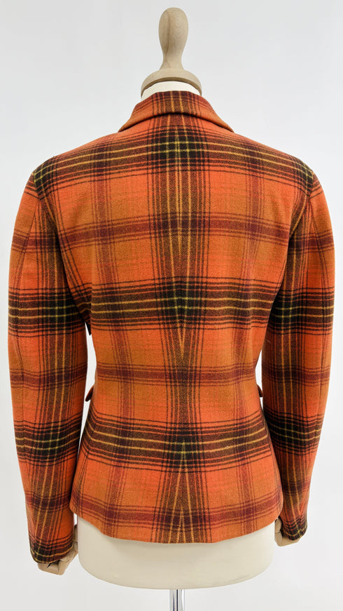 Blazer in panno tartan