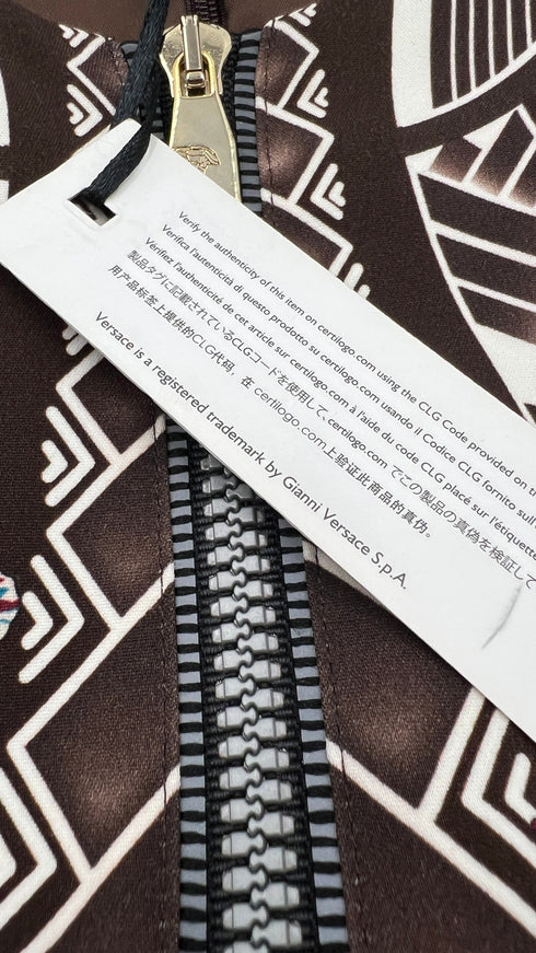 Abito midi con cerniera frontale con cartellino