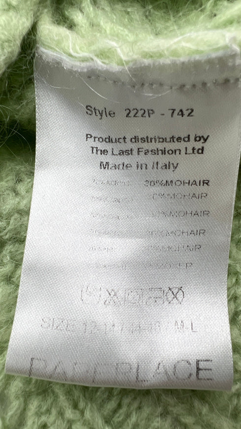 Maglia cropped in lana