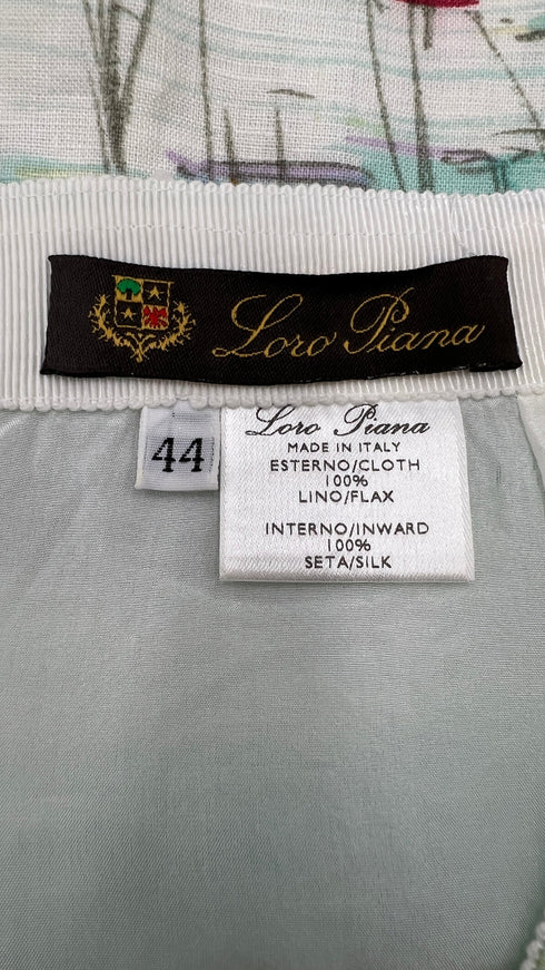 Gonna midi stampa lagoon