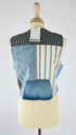 Gilet in denim con cartellino