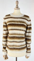 Maglione mohair a righe