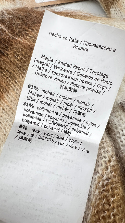 Maglione mohair a righe