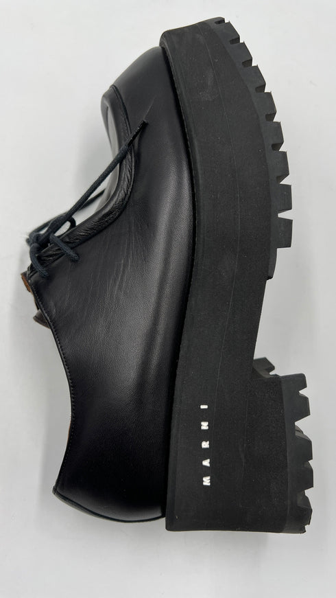 Scarpa stringata con platform N.38