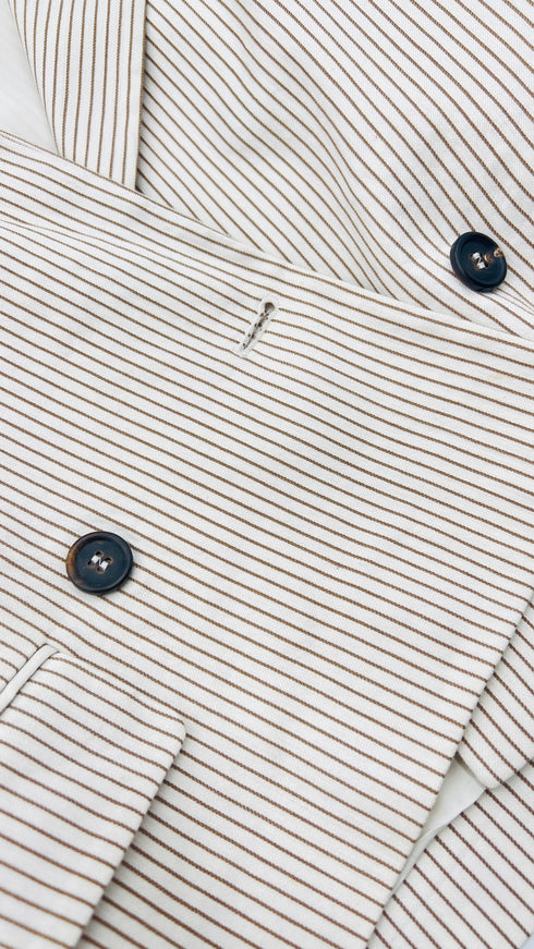 Blazer corto a righe