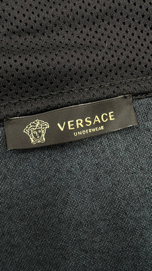 Felpa in velluto nero