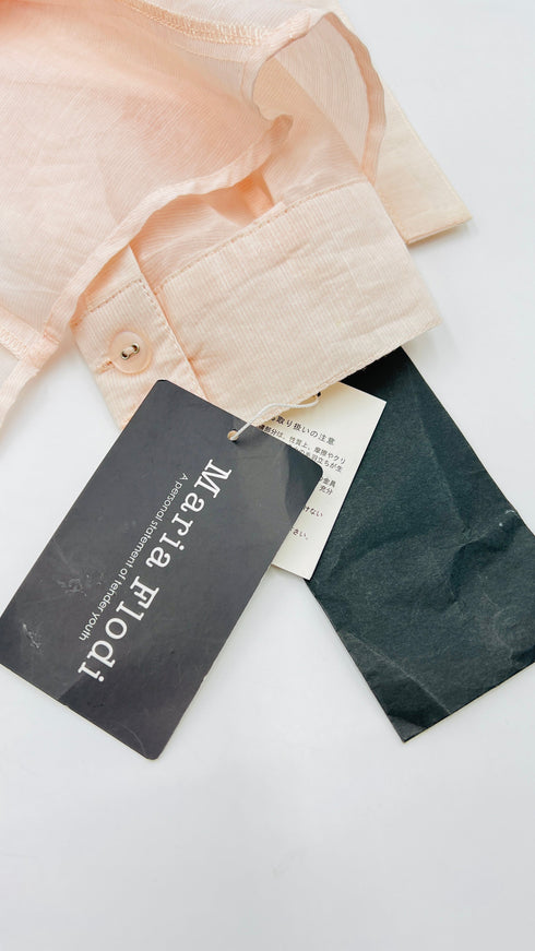 Camicia inserto pizzo con cartellino