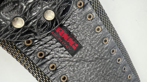 Cintura in pelle lavorata