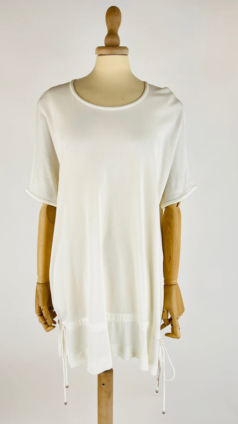 T-shirt lunga bianca