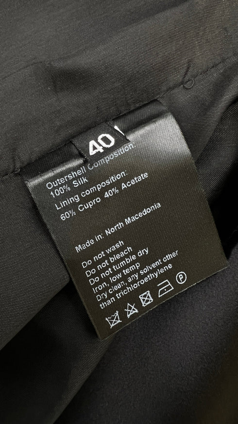 Abito lungo senza spaline nero