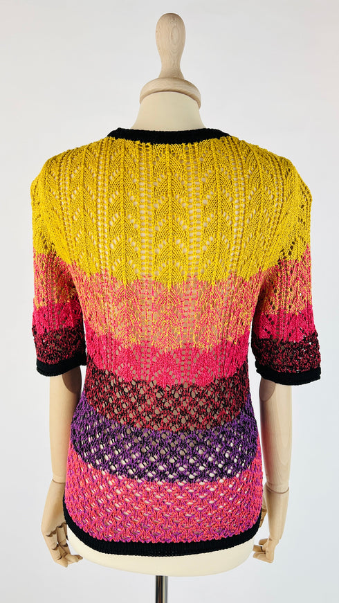 Maglia cotone a righe