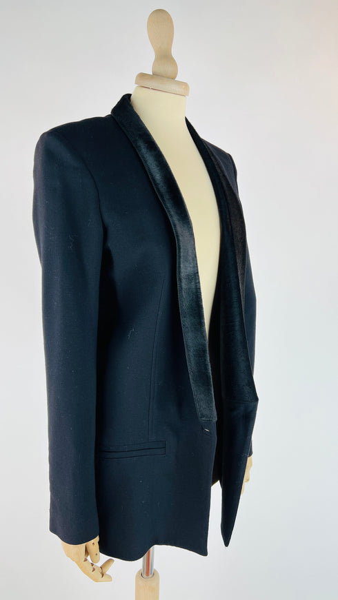 Blazer collo in cavallino