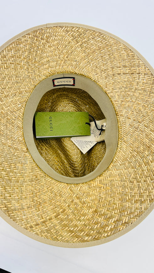 Cappello nastro in pelle con fibbia