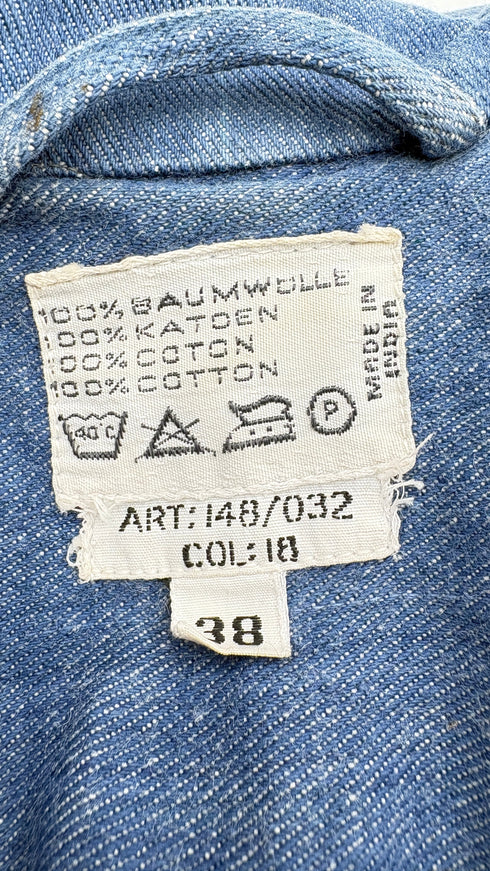 Blazer in denim ricamato