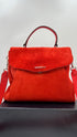 Borsa "Andromeda" suede rosso