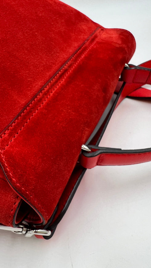 Borsa "Andromeda" suede rosso