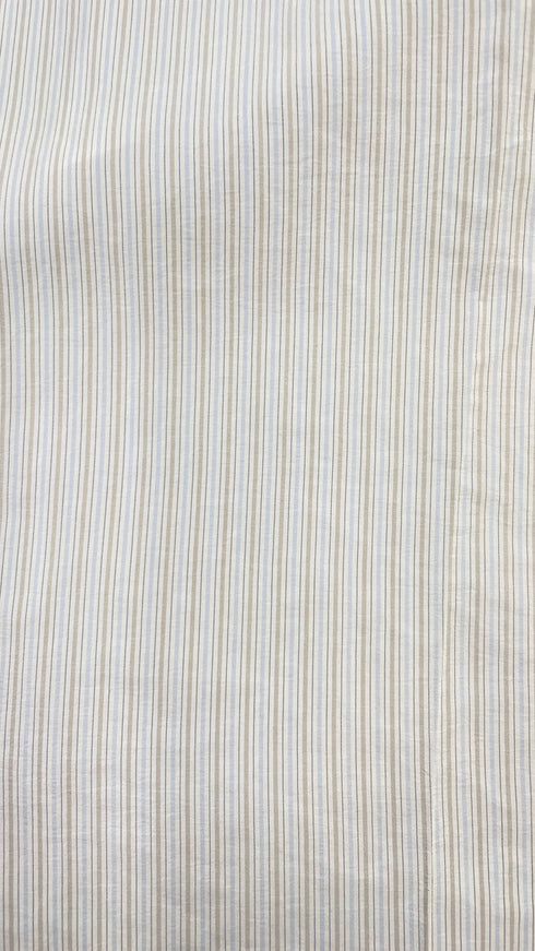 Shorts in seta a righe