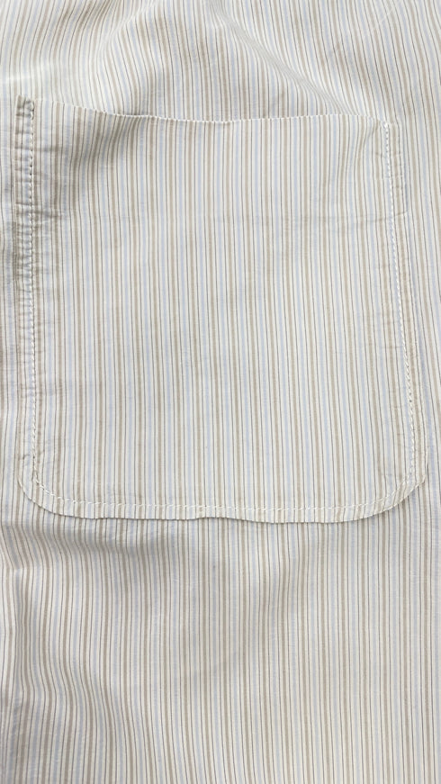 Shorts in seta a righe