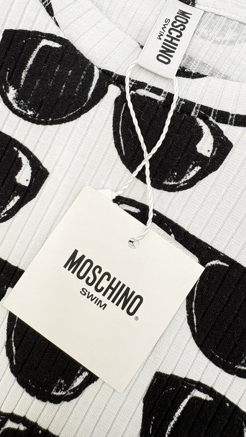 T-shirt stampa occhiali