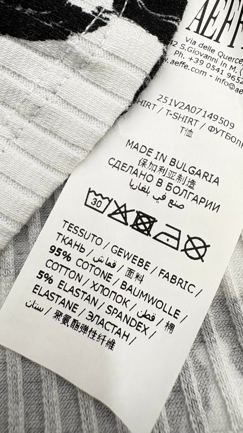 Longsleeve a righe bianche e blu