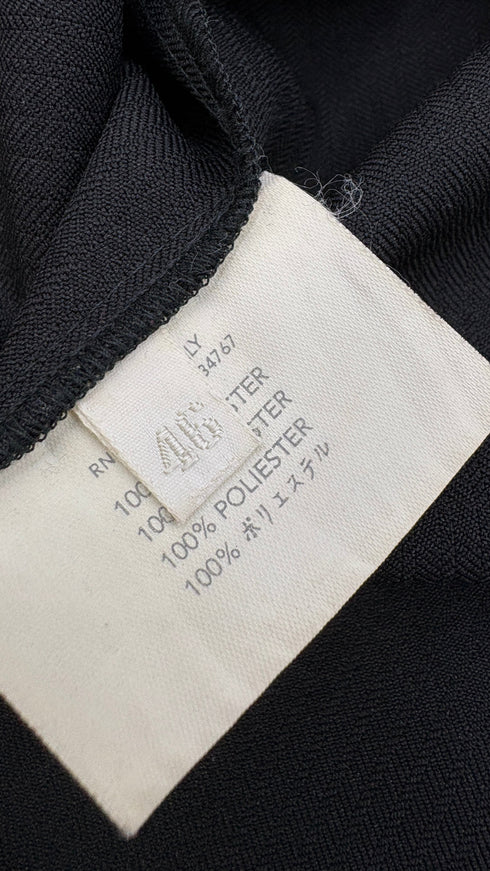 Top nero collo scialle