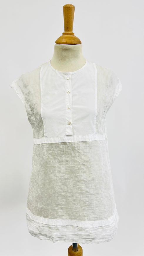 Top in popeline di cotone