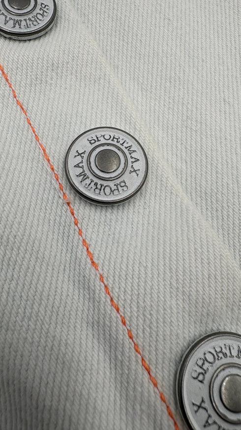 Gilet cropped sfrangiato