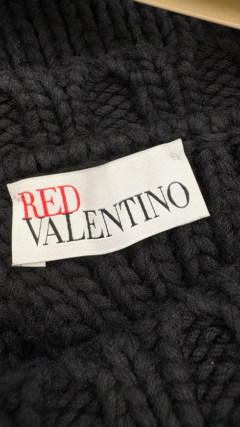 Maglia nera con fiocco