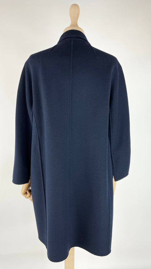 Soprabito in lana blu