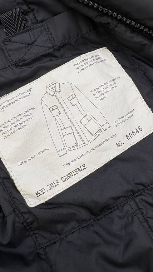 Giacca nera imbottita