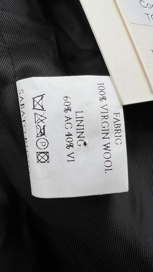 Blazer cropped con cartellino