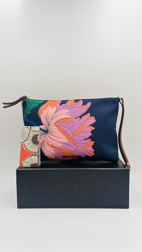 Pochette a fiori con cartellino