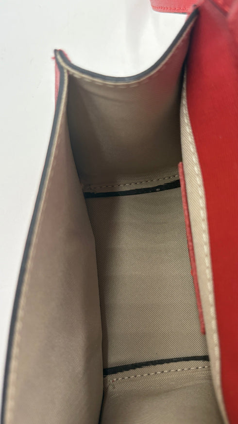 Mini-bag in pelle rossa