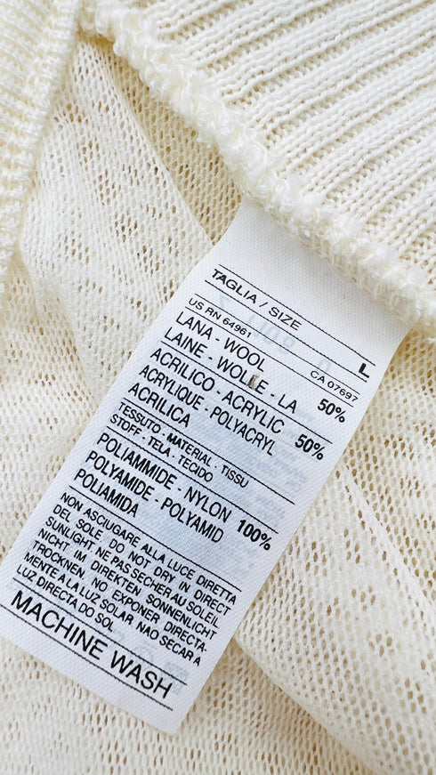 Cardigan con inserto in pizzo