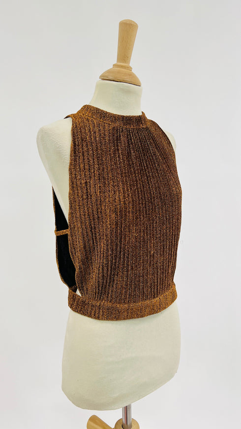Top cropped lurex