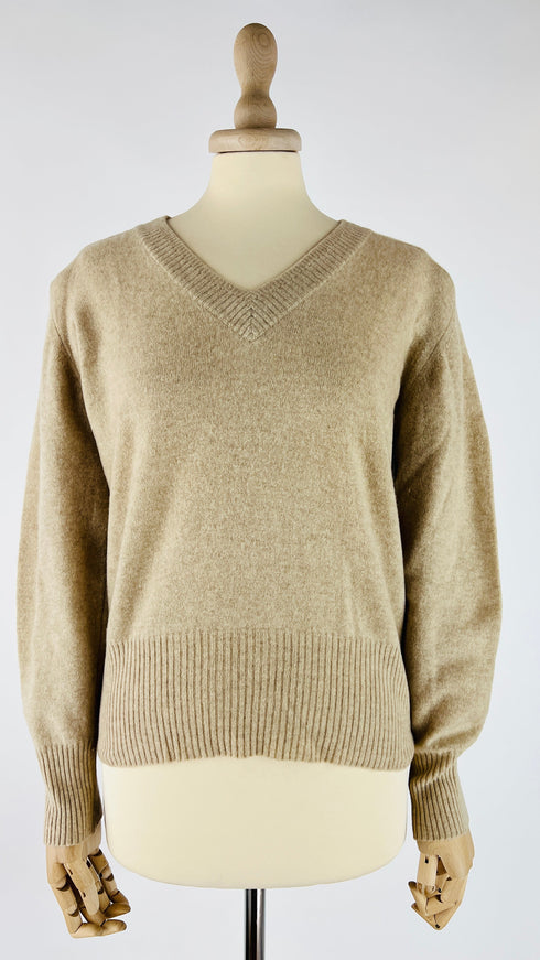 Maglia V in cashmere