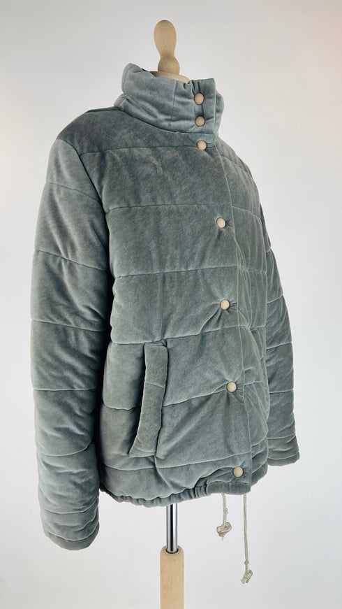 Piumino effetto suede